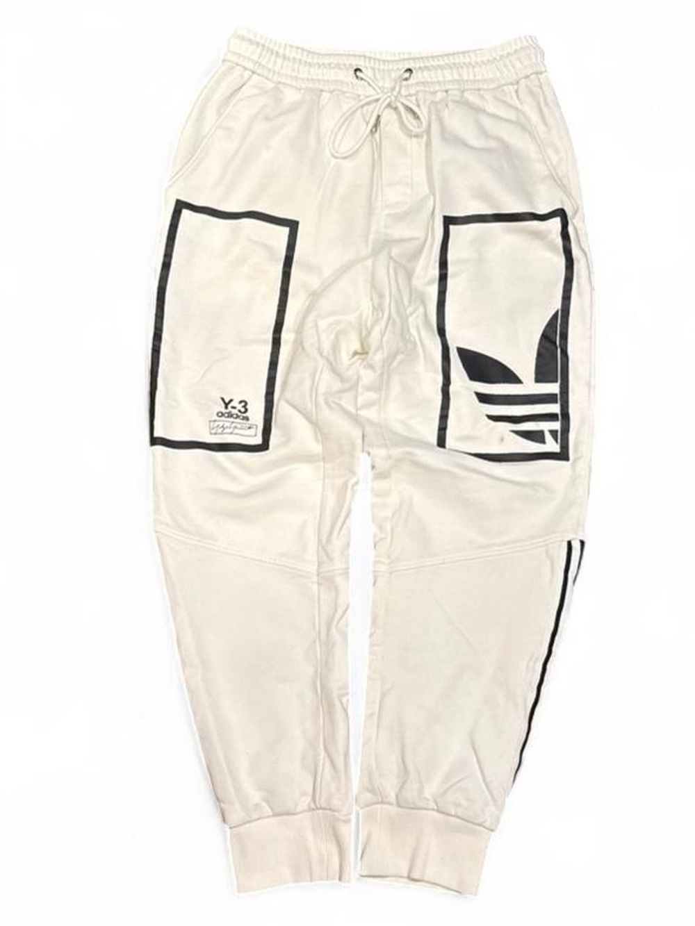 Adidas Y-3 Yohji Yamamoto Striped Cuffed Sweatpants
